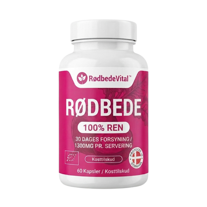 RødbedeVital™ Rødbedekapsler | Daglig støtte til blodcirkulation, energi og ledkomfort