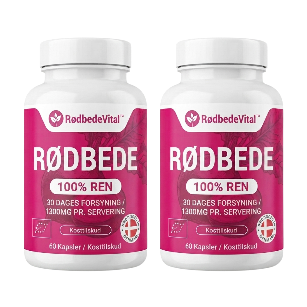RødbedeVital™ Rødbedekapsler | Daglig støtte til blodcirkulation, energi og ledkomfort