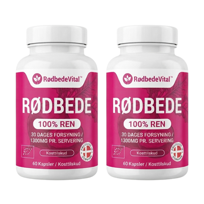 RødbedeVital™ Rødbedekapsler | Daglig støtte til blodcirkulation, energi og ledkomfort